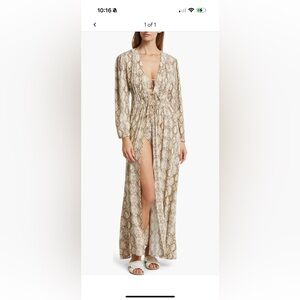 Snake Print Maxi Cover Up Melissa Odabash Farrah